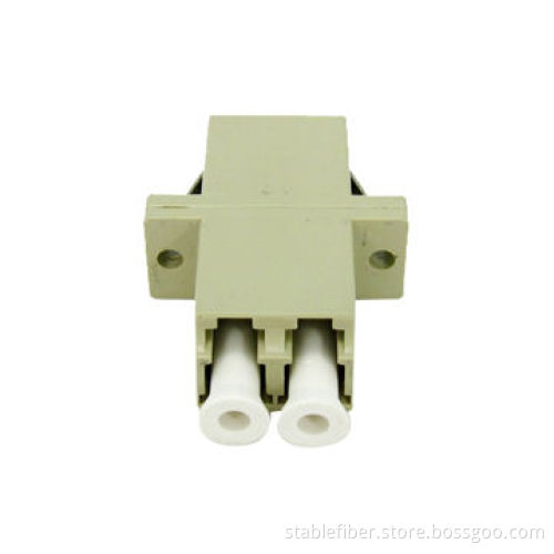 LC Fiber Optic Adapter with SM Ceramic Sleeve, Available in Duplex Type, Used for Telecommunication